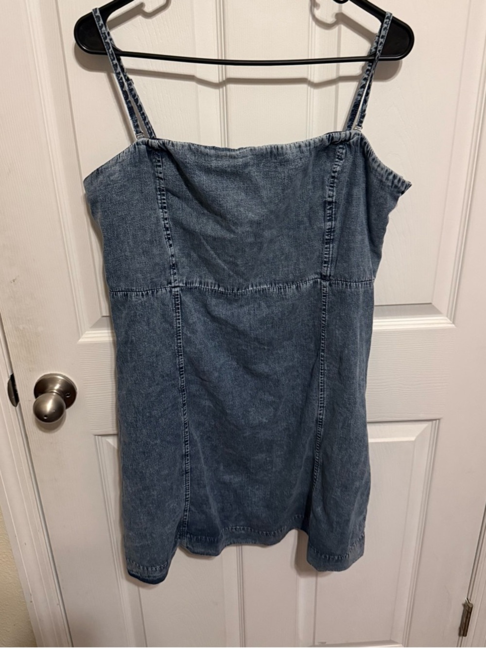 Old Navy Denim Blue Women's Spaghetti Strap Dress Top NWT